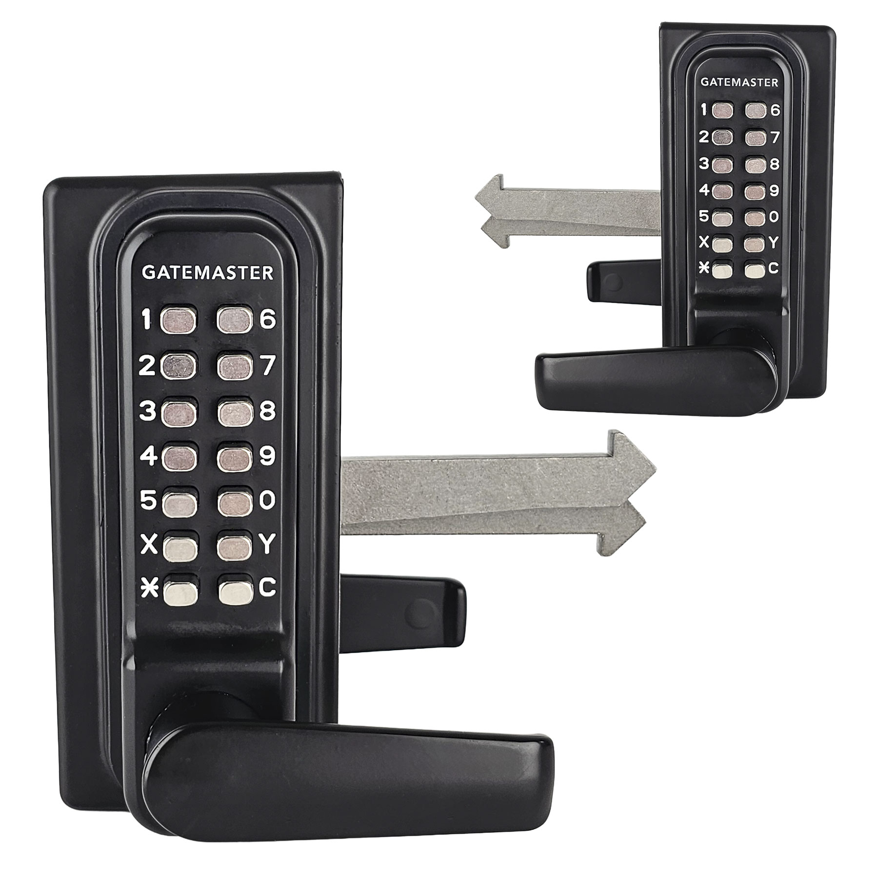 Gatemaster | Sliding Gate Lock | RapidReset | Double-Sided Keypad