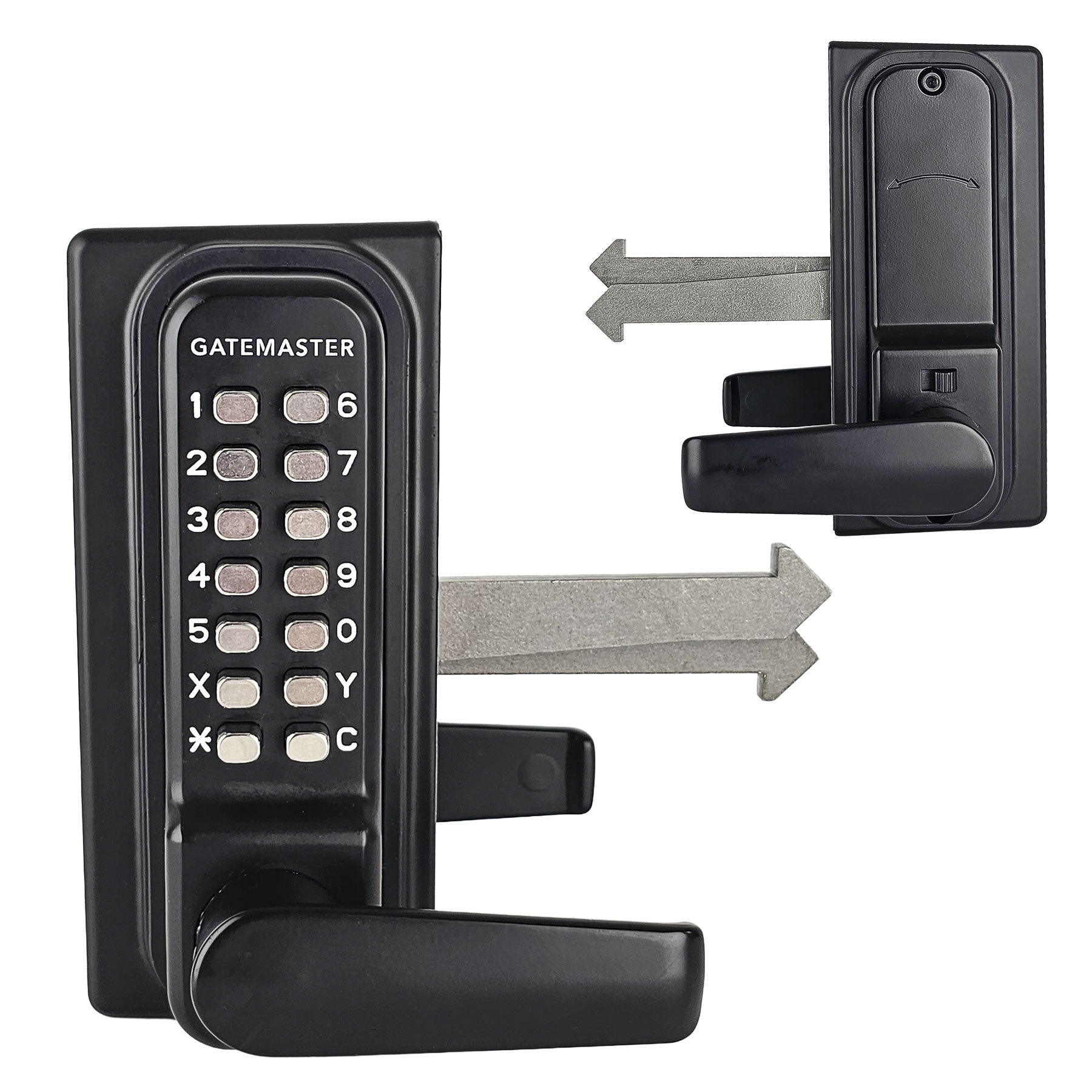 Gatemaster | Sliding Gate Lock | RapidReset | Single-Sided Keypad