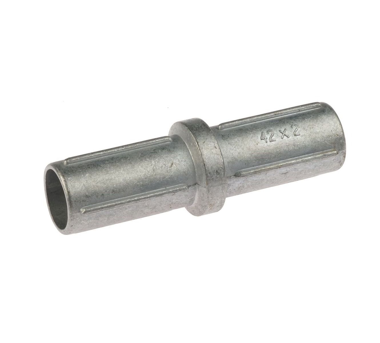 Aluminium tube connector for Ø 42 mm round tube