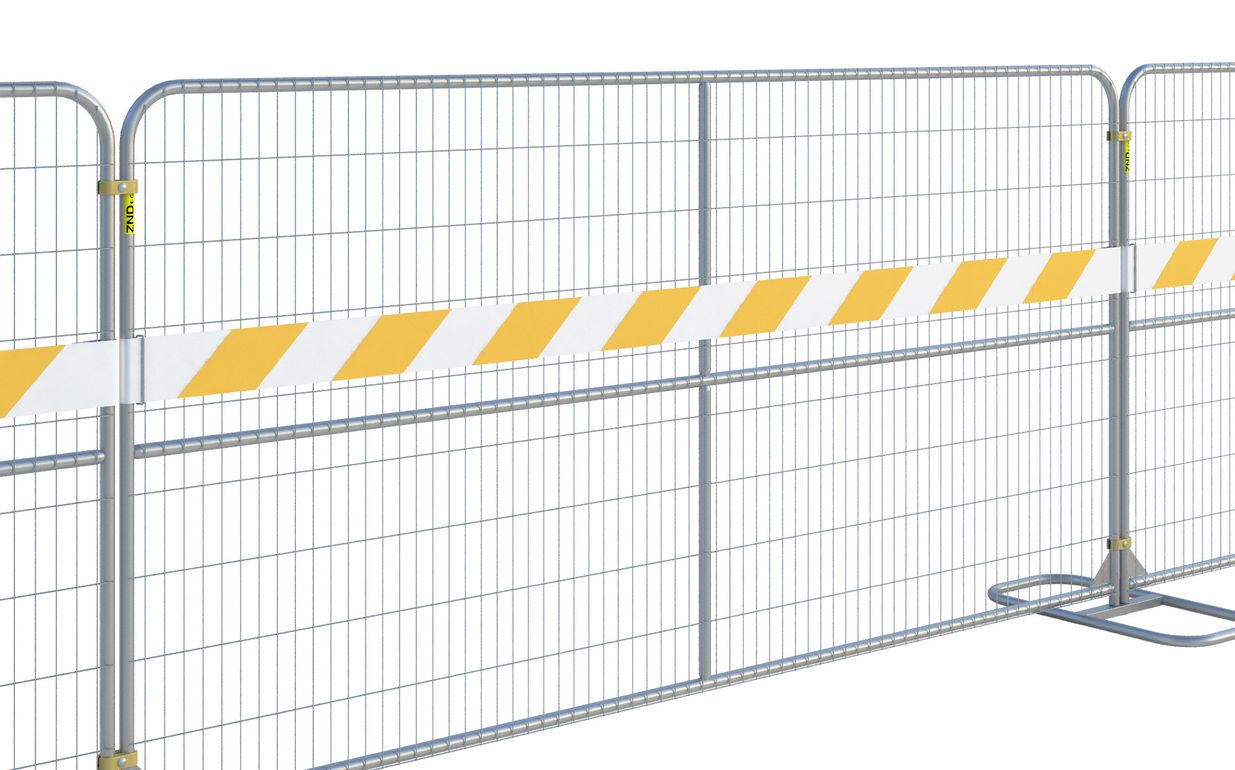 ZND Reflective Fence Strip PVC | Length 3658 mm | Orange-White, view 2