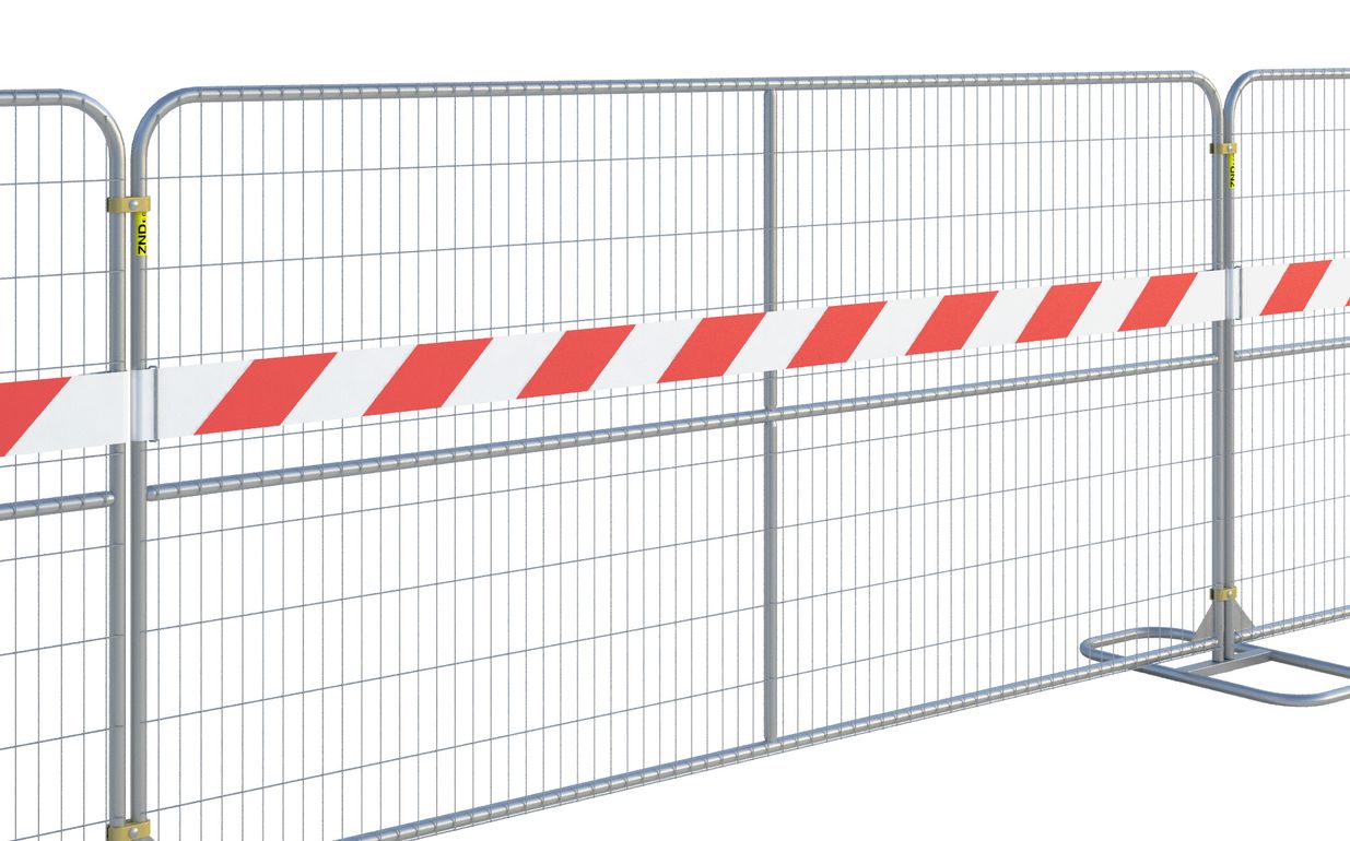 ZND Reflective Fence Strip PVC | Length 3658 mm | Red-White, view 2