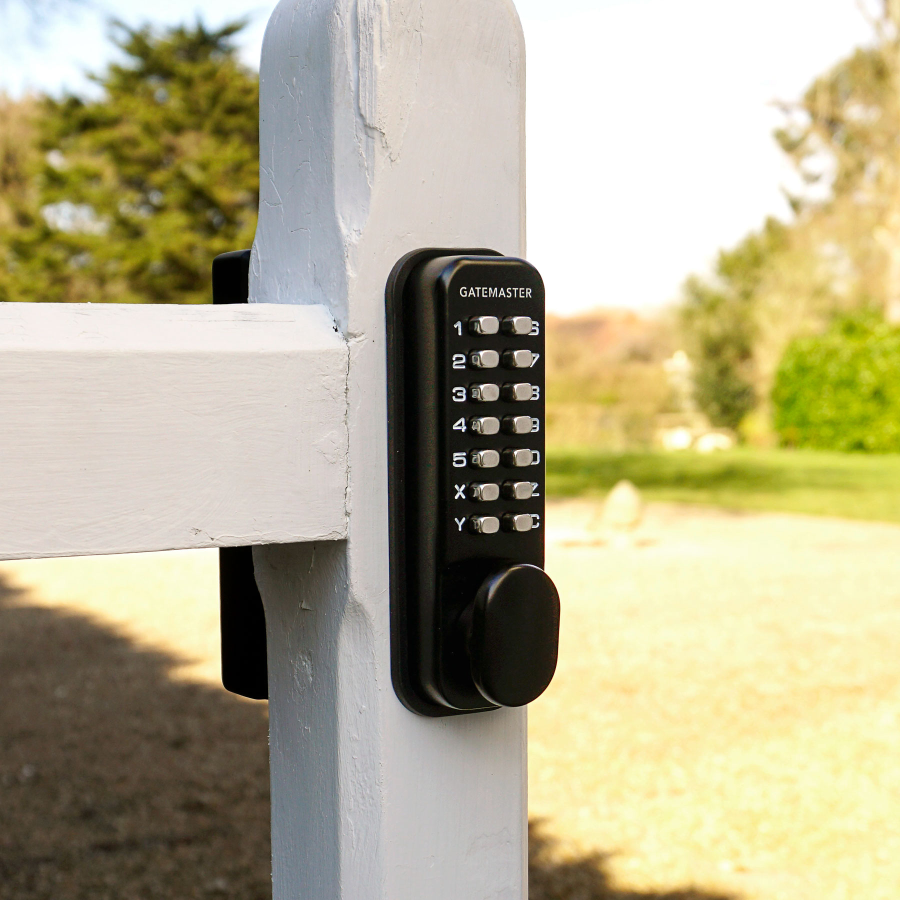 Gatemaster Superlock 2.0 Code Gate Lock Surface Mounted Double-Sided Keypad, superlock installed keypad