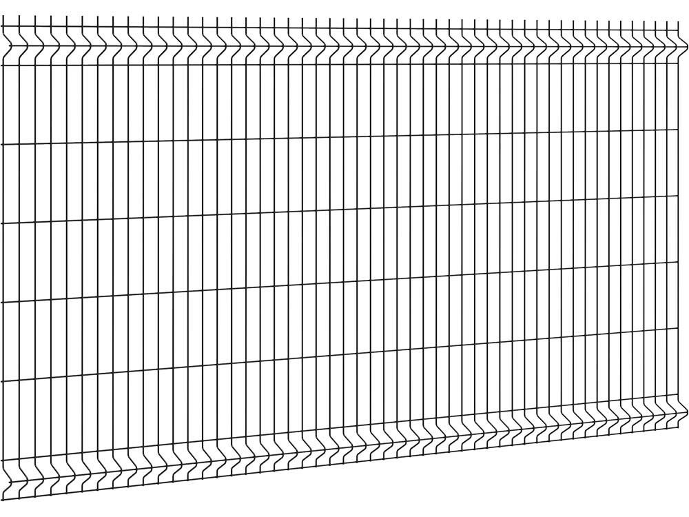 5/5 V mesh panel, 1230 mm high, black RAL 9005