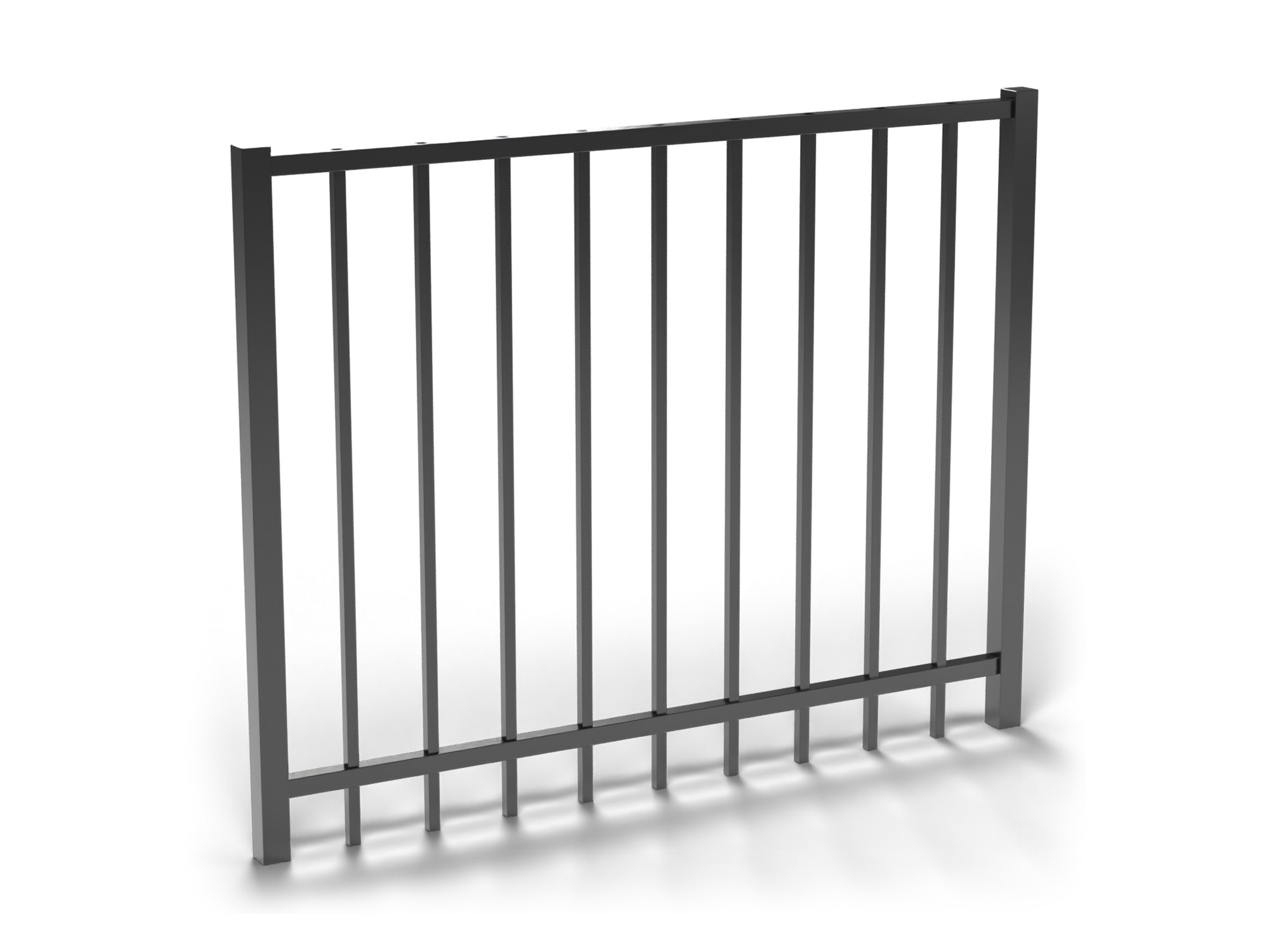 Black Fortress Athens 2-rail flat top gate