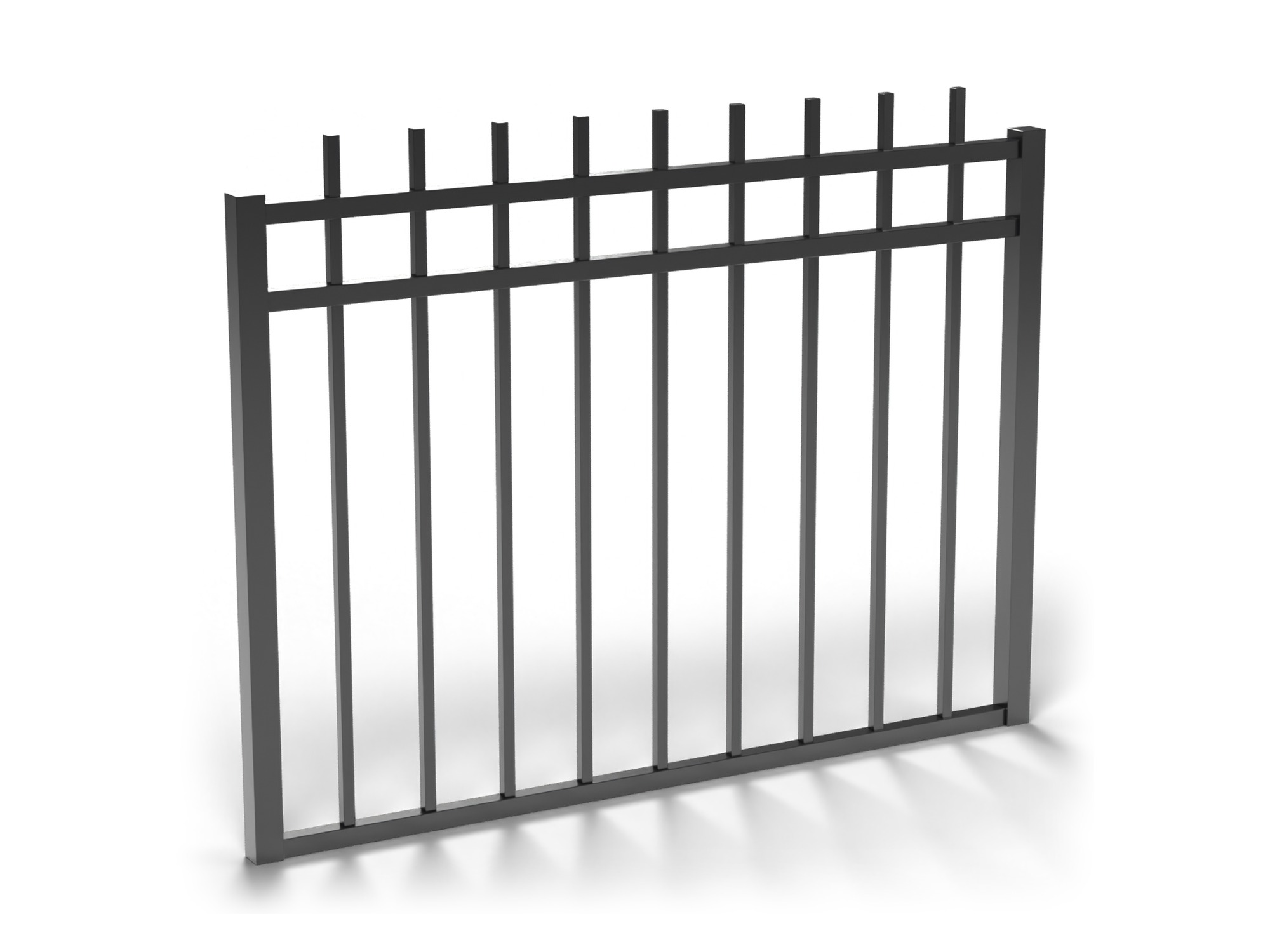 Fortress Athens Aluminum Walk Gate | 3 Rail