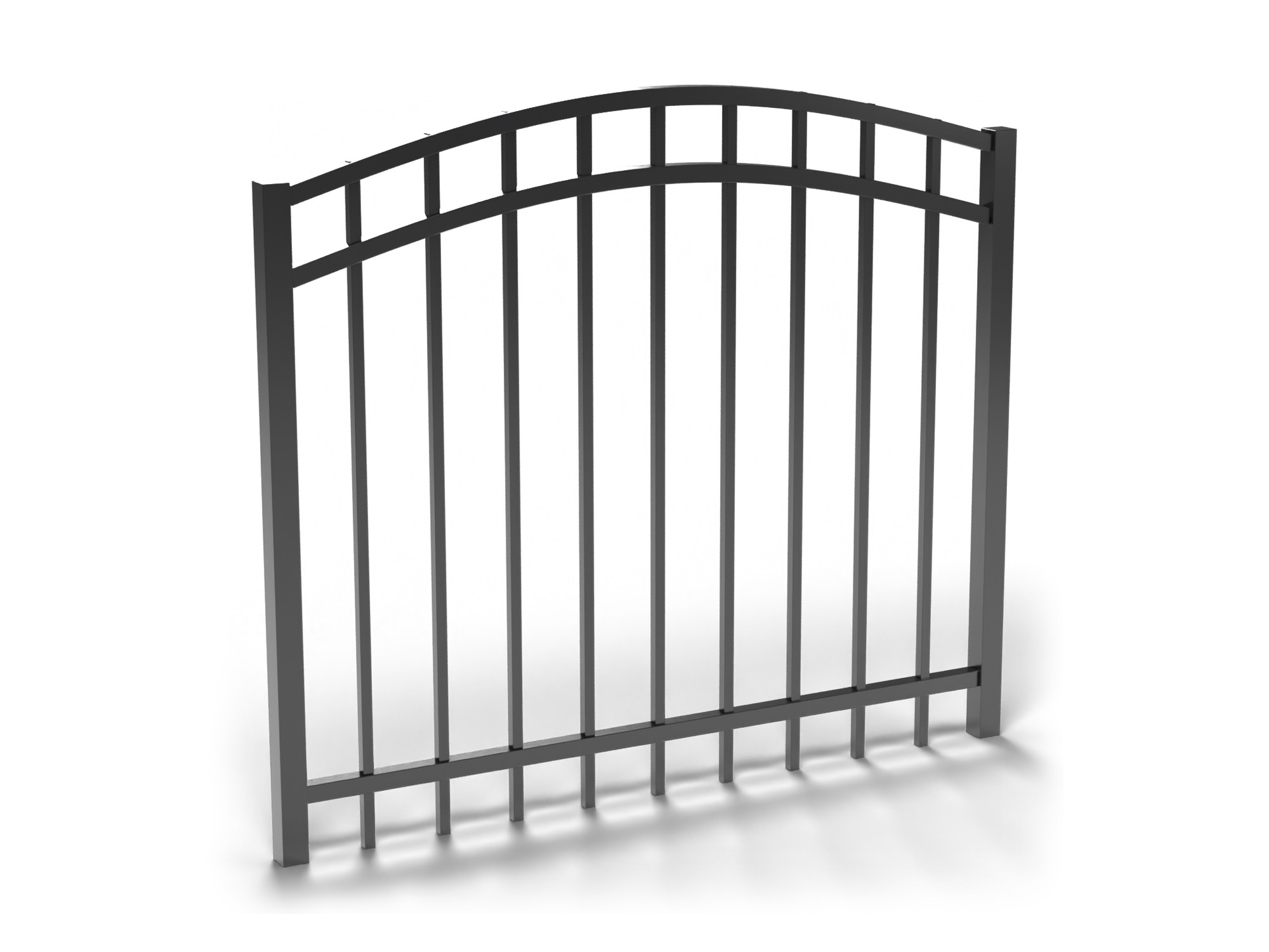 Black Fortress Athens 3-rail flat top gate