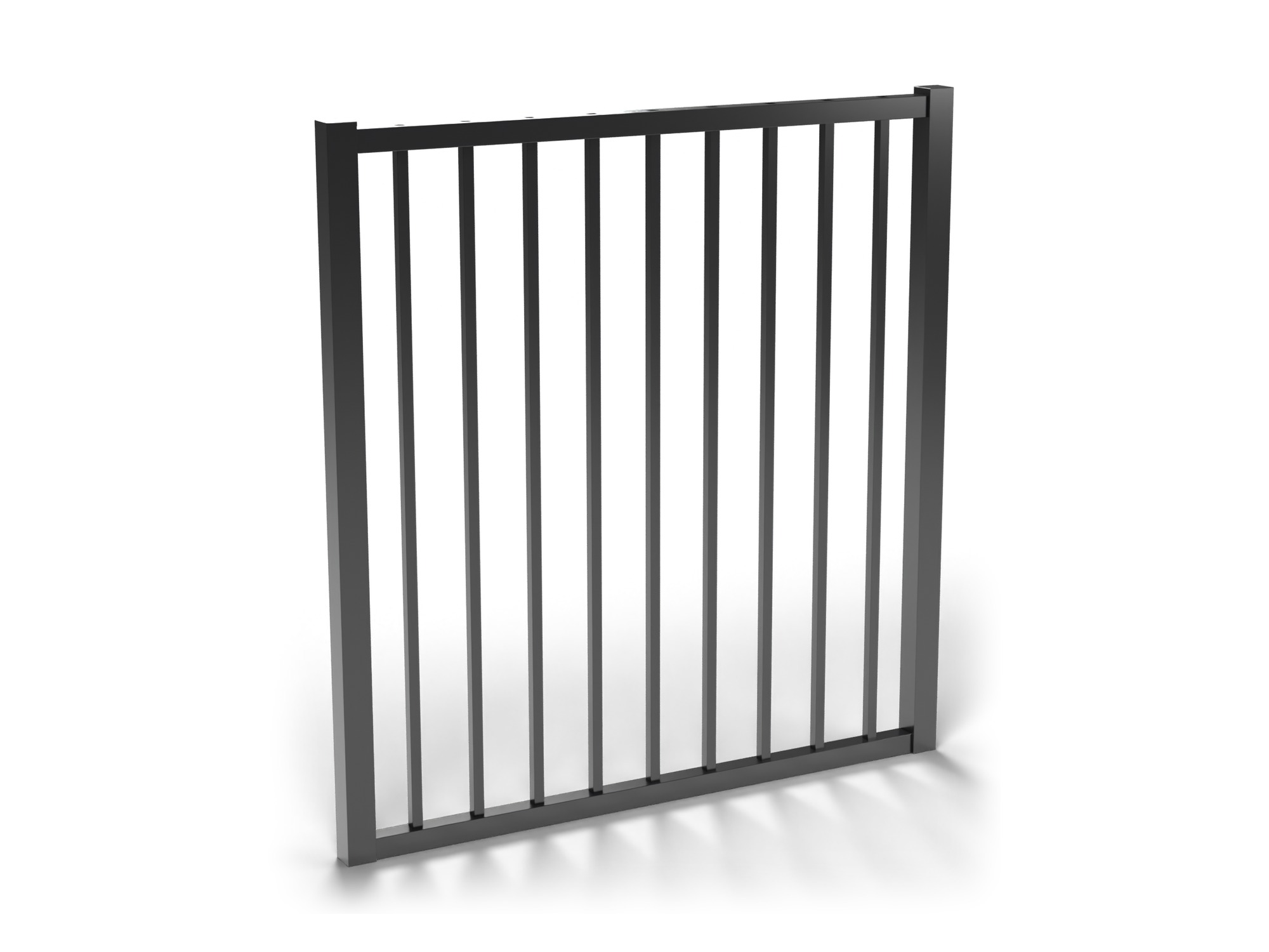 Fortress A2 Commercial Aluminum Walk Gate | 2 Rail