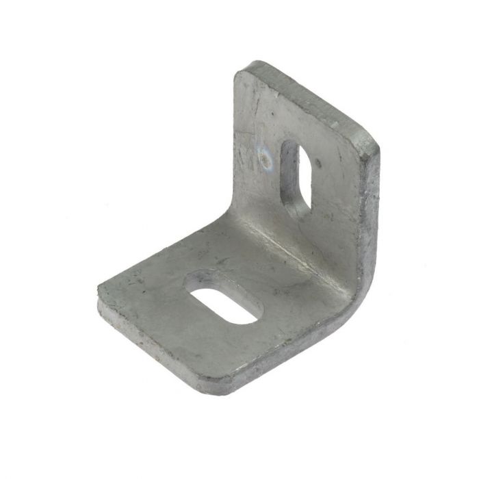 Hot-dip galvanised wall corner connector for wire fencing