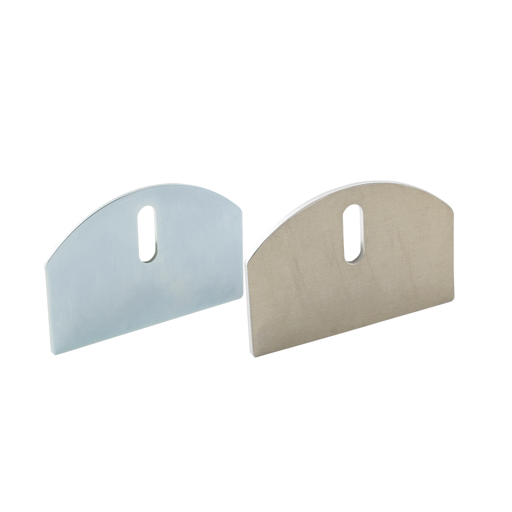 Shut It Hardcore 102 mm carriage plates in steel and aluminium