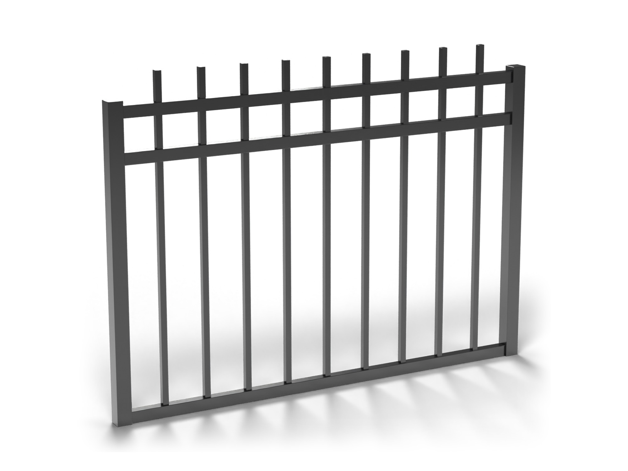 Fortress Versai Steel Walk Gate | 3 Rail