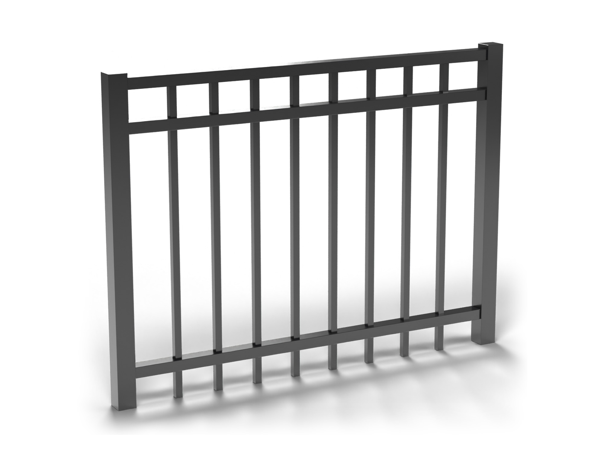 Black Fortress V2 3-rail flat top gate
