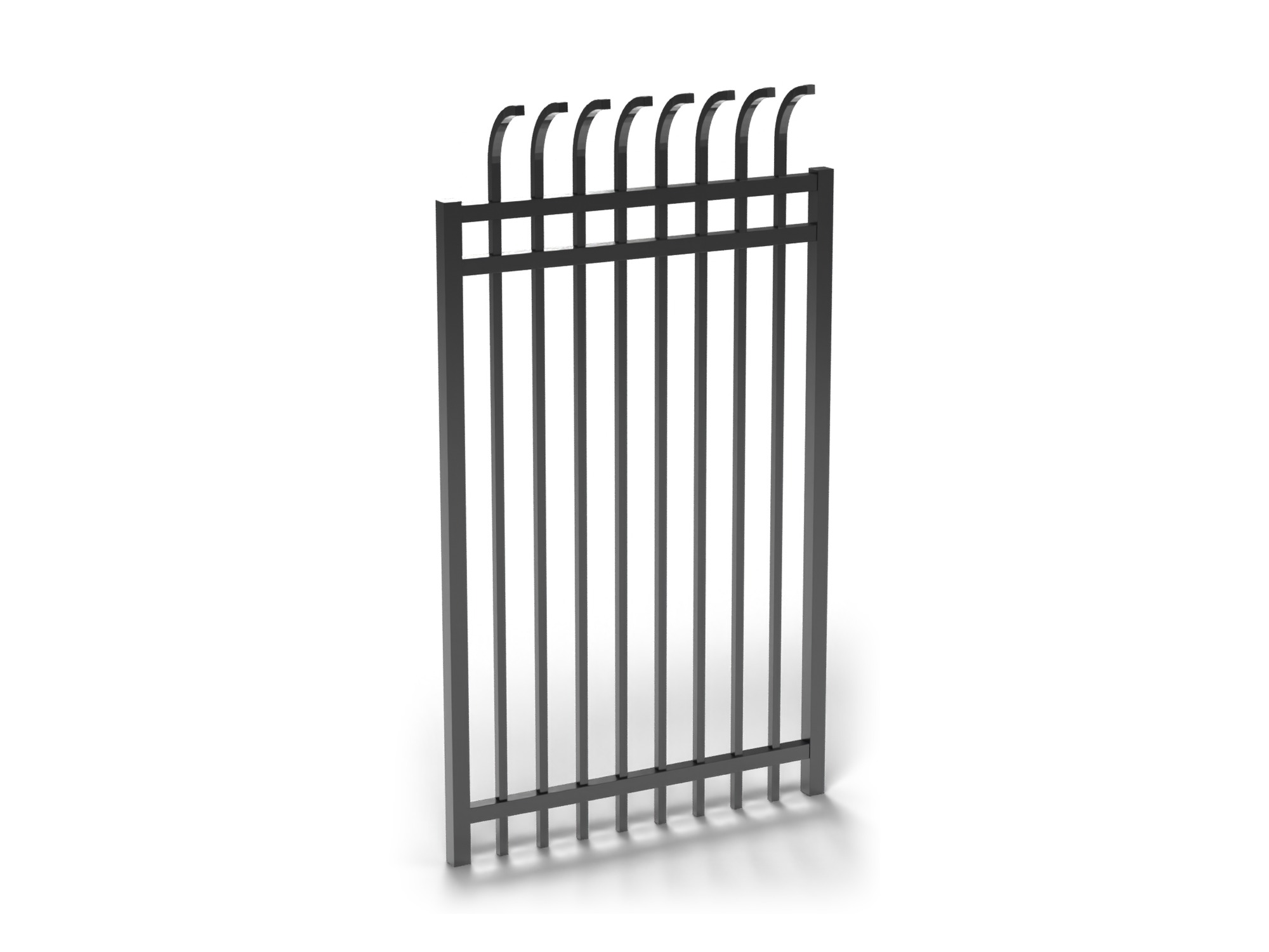 Fortress V3 Industrial Steel Walk Gate 4' | 3 Rail