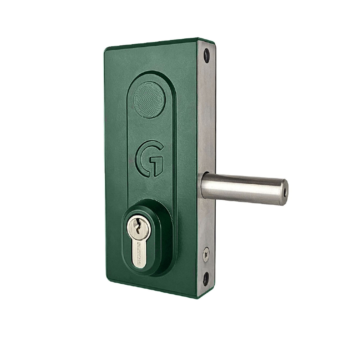 Gatemaster Superlock 2.0 Deadlock Gate Lock Double-Sided Key Access, green gate lock