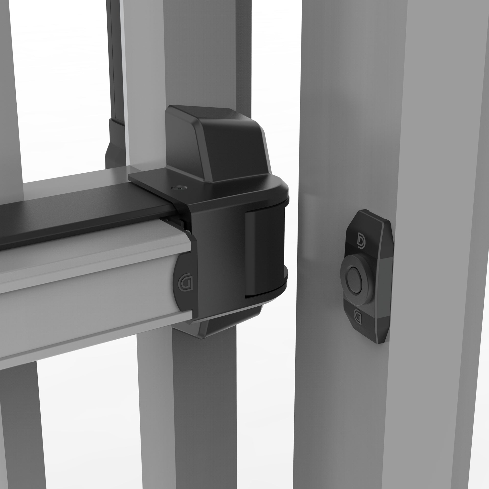 Gate opened with the MagnaLatch Panic Bar