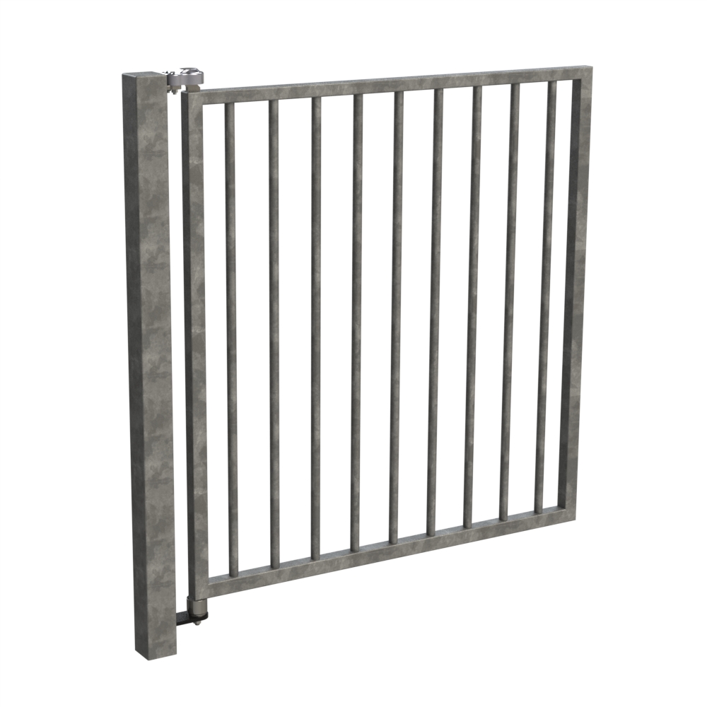 Gatemaster Stop Hinge with Bottom Pivot, in gate