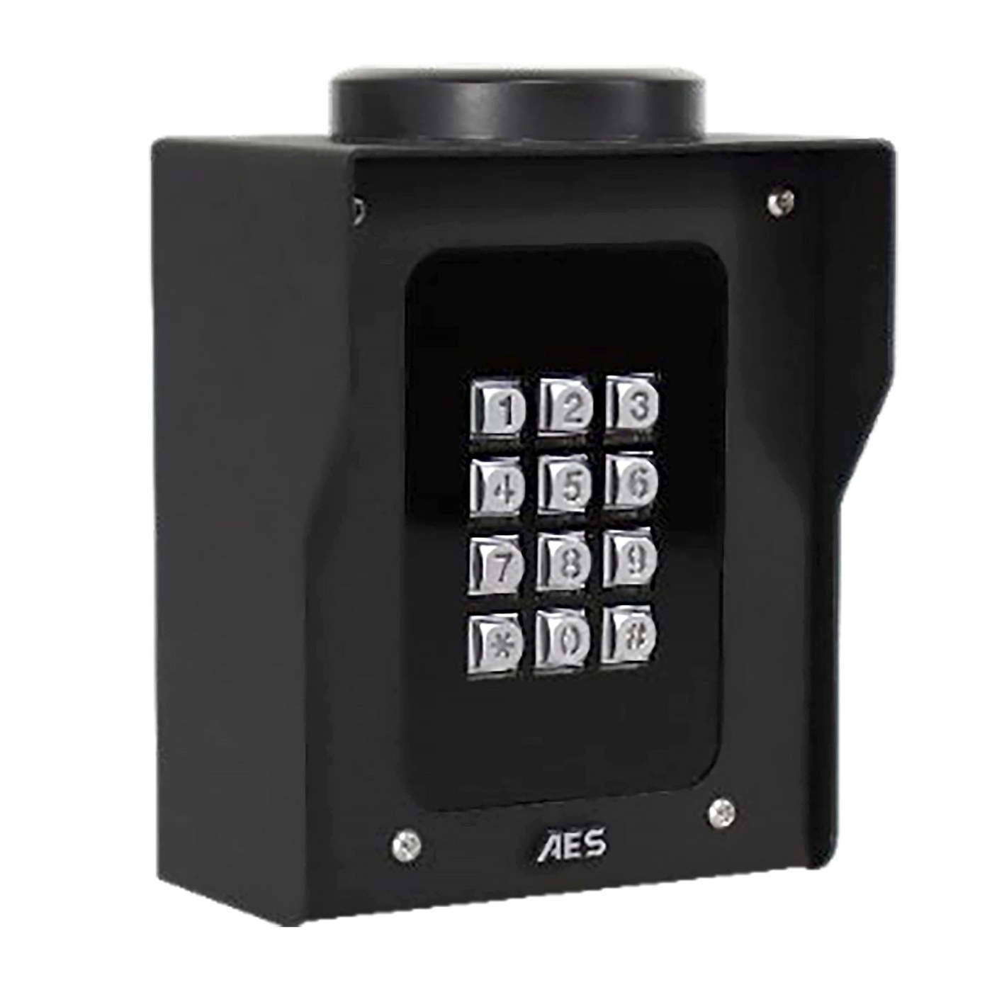 AES | Cellcom KeyCell 4G Keypad and Prox Master Panel | Powder-Coated Pedestal