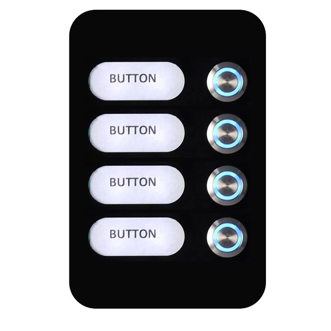 AES | Modular 4 Button Illuminated Module