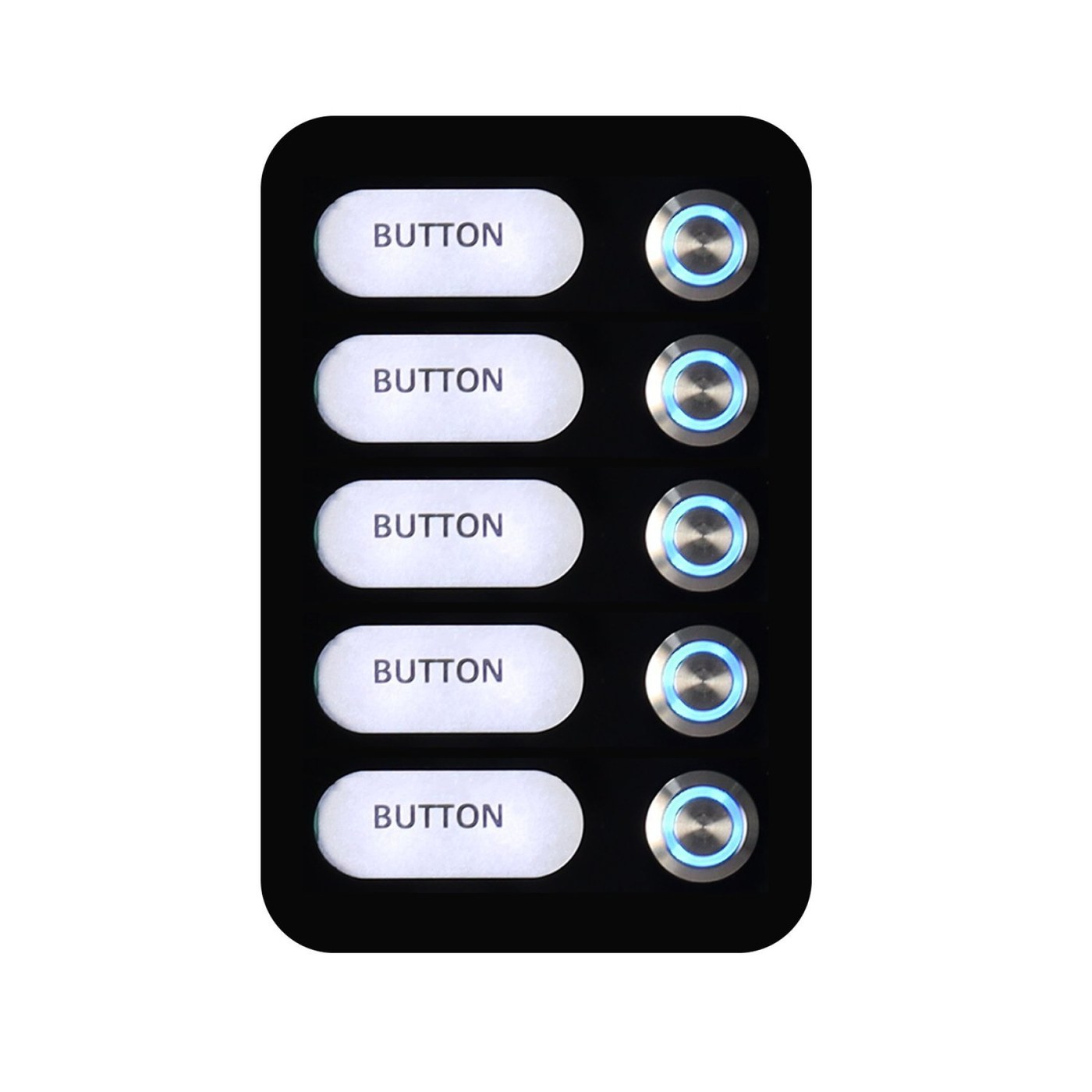 AES | Modular 5 Button Illuminated Module