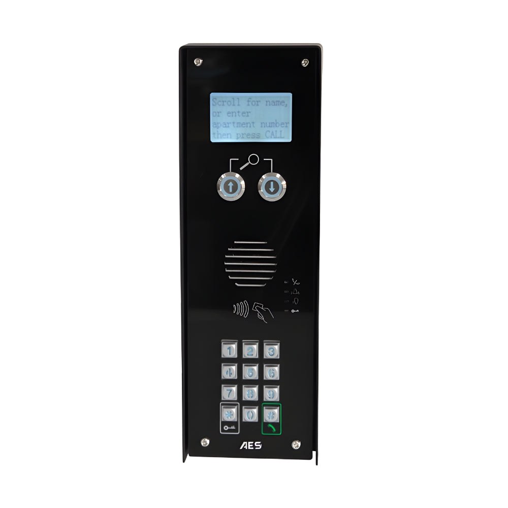 AES | Multicom Classic 4G Cellular Directory Intercom | Imperial with Keypad and Prox Reader