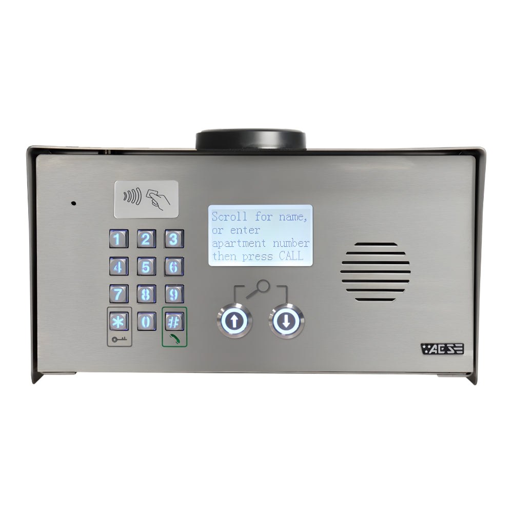 AES Multicom Classic 4G directory intercom MULTI-CL-IBK-US, black Imperial panel, view 3 of 3