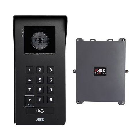 AES | Opyn 4G Video Intercom | 1 Button | Imperial with Keypad