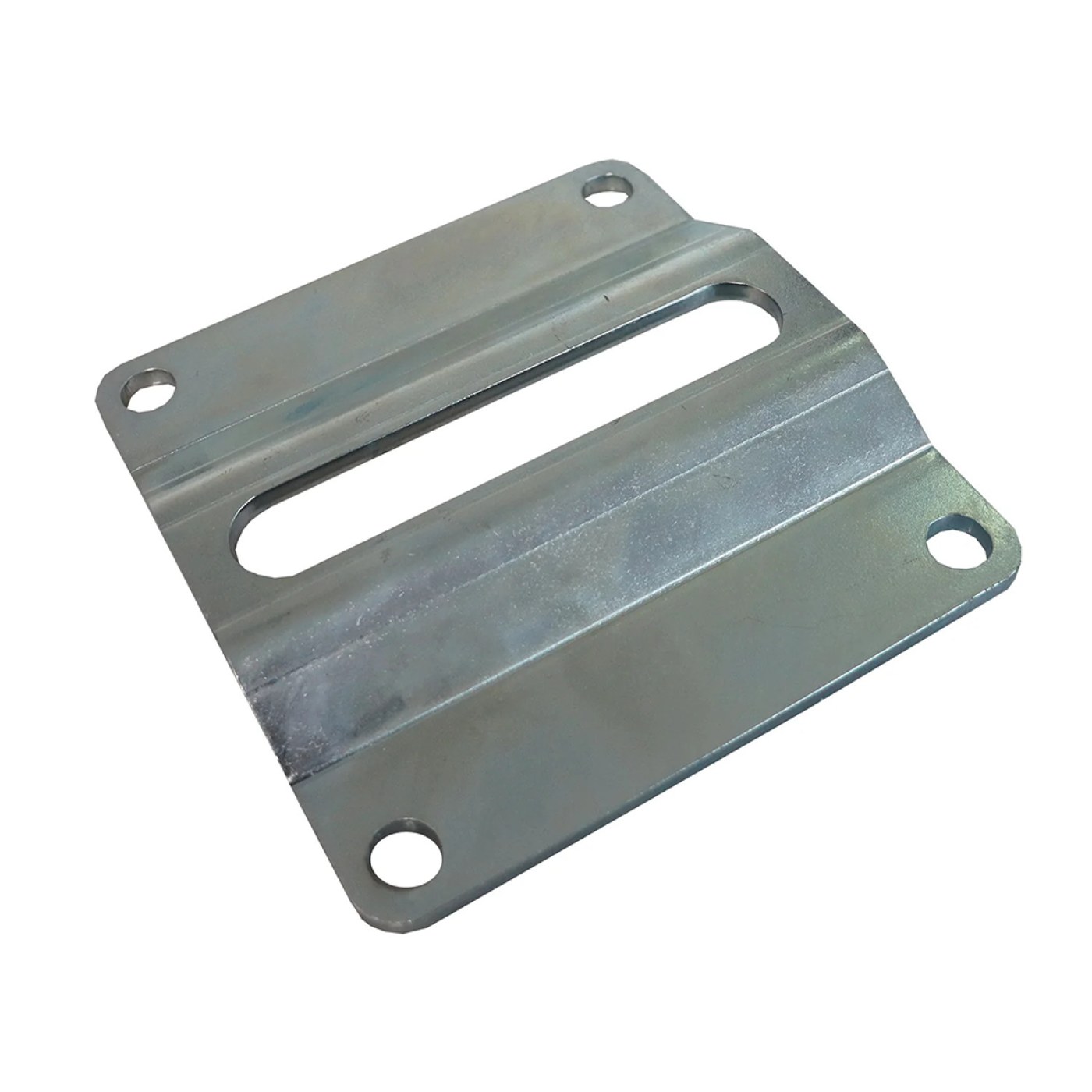 AES Tomalok ground plate, a flat metal plate with a central slot and fixing holes