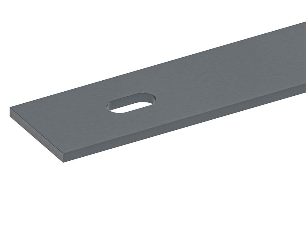 Multi flat cover strip in anthracite grey RAL 7016, detail on the post