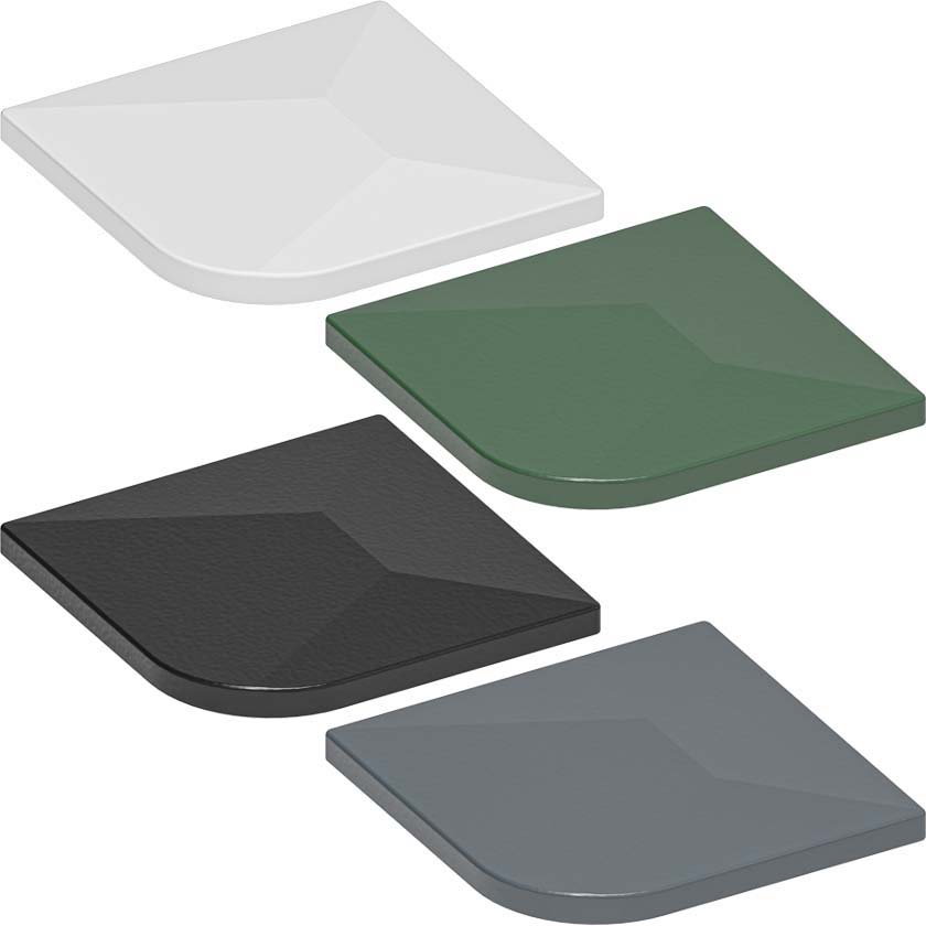 Post cap | 2-3/8" x 2-3/8" | Aluminium | Overhang
