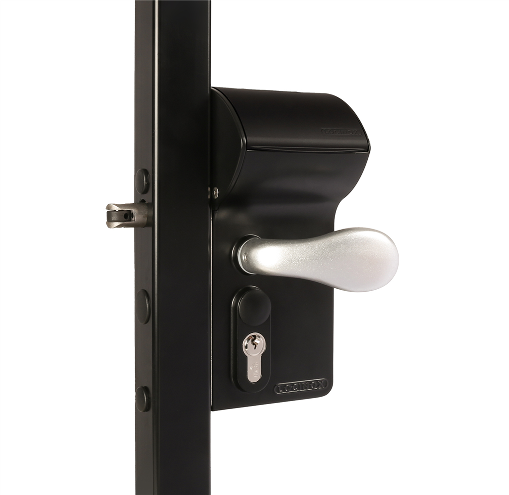 Locinox Valentino in black with keypad cover closed