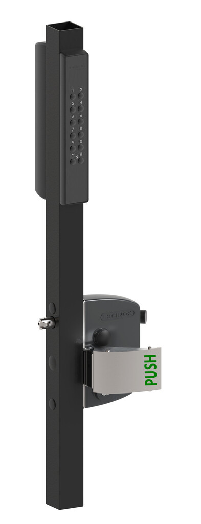 Locinox VOLTA in black with keypad and push set
