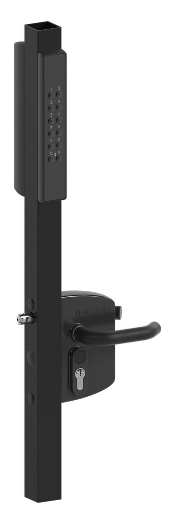Locinox VOLTA in black with keypad and lever handle