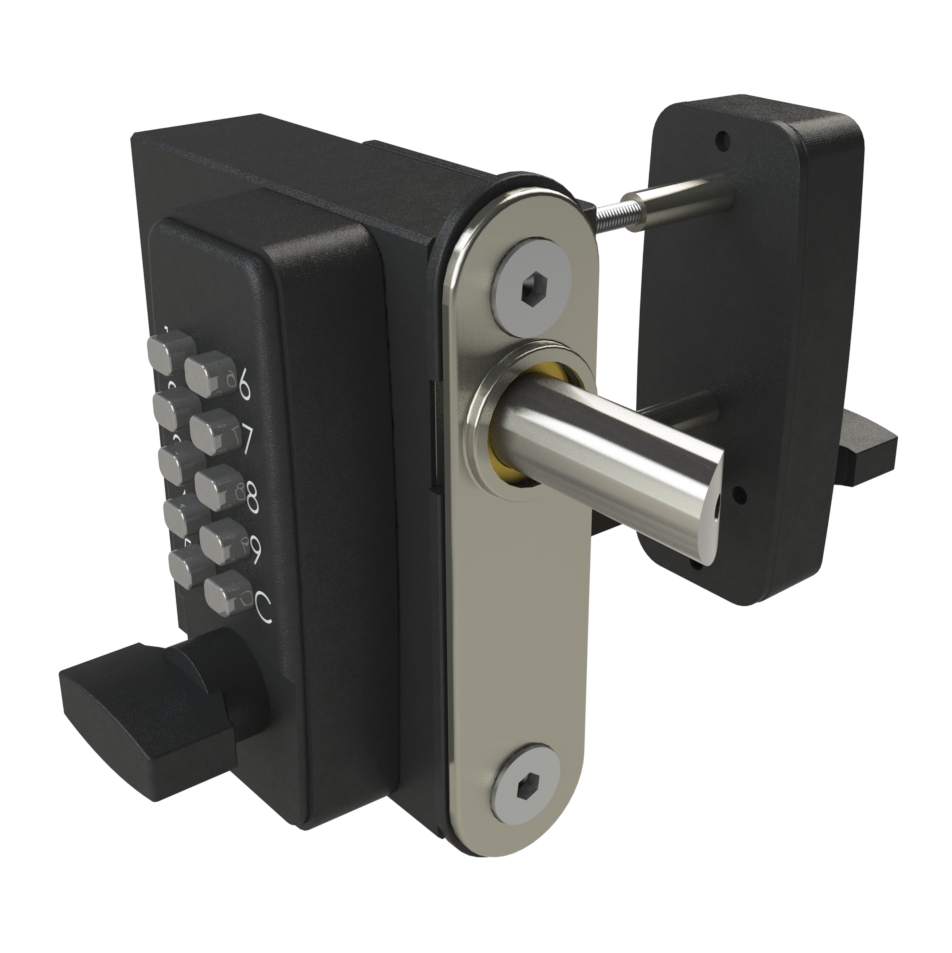 Gatemaster | Surface-fixed digital lock | keypad on both sides | Standard