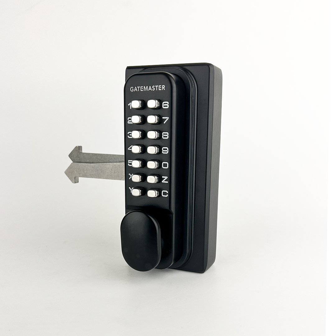 Gatemaster Sliding Gate Code Lock Double-Sided Keypad, double sided sliding gate lock photo, third view