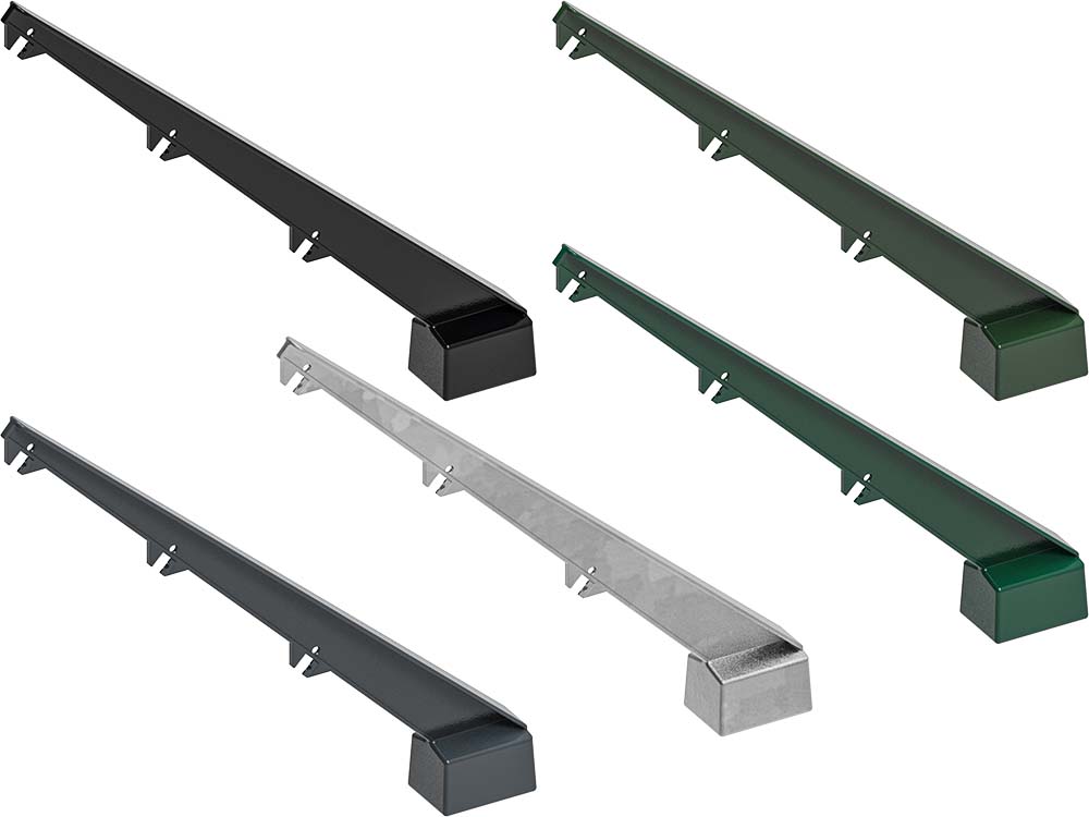 Barbed wire arm | 2-3/8" x 1-9/16" | 45° angled | 3 wire