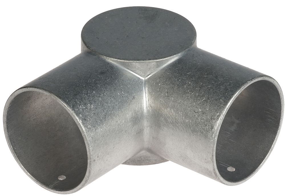 3-way connector Ø 60 x 60 x 60 mm, product shown alone