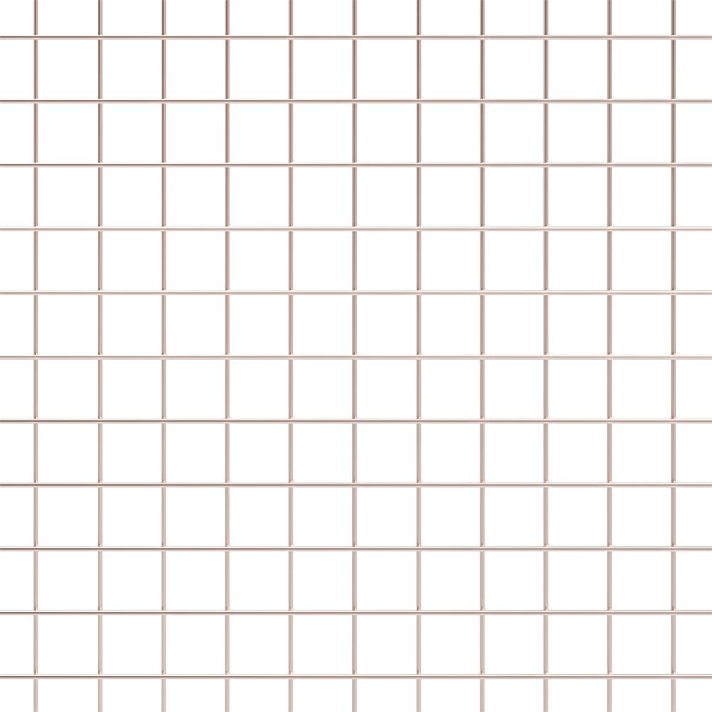 Wire mesh 25.4 x 25.4 mm, copper-washed finish