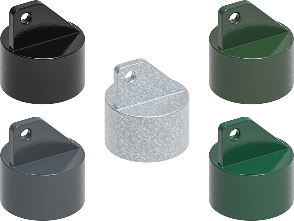 End and brace caps for Ø 60 mm posts, all colours