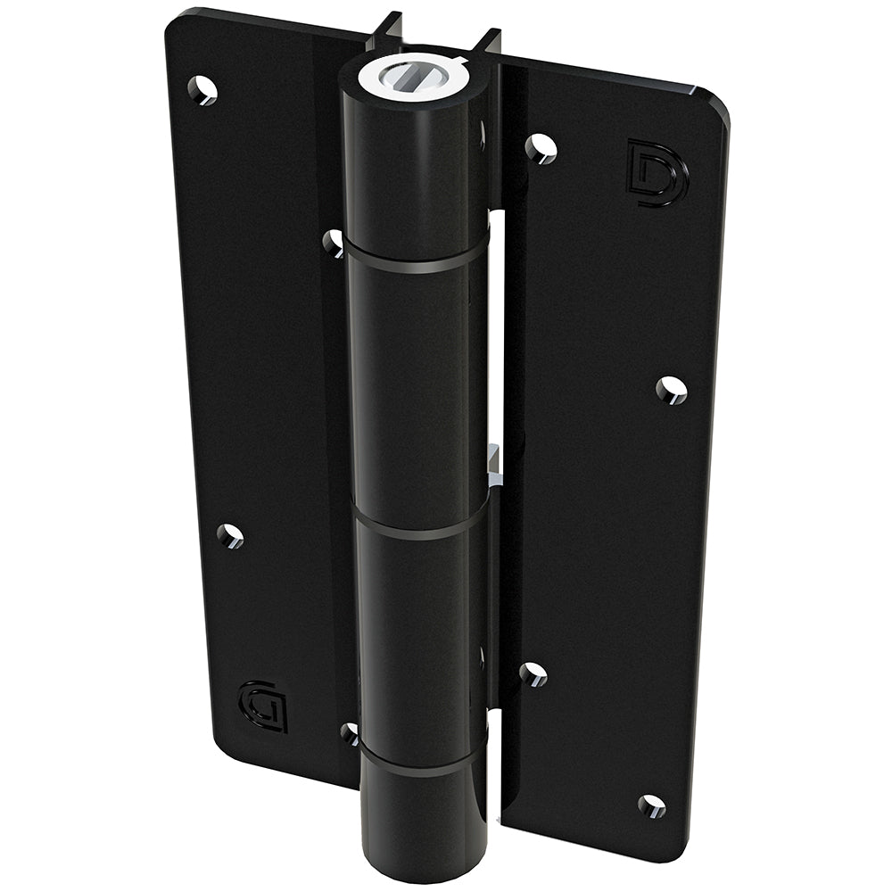 KwikFit Aluminium KF3 hinge, black, product drawing