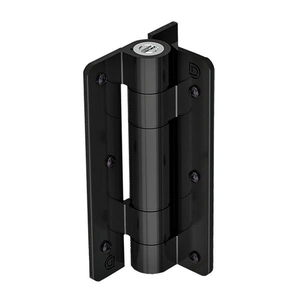 KwikFit Aluminium KF3A1 hinge, 25 mm version, black
