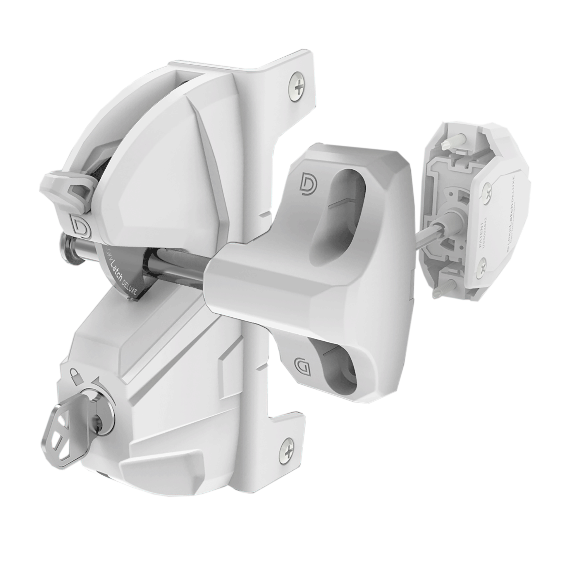 LokkLatch Deluxe latch LLD3KA, product drawing