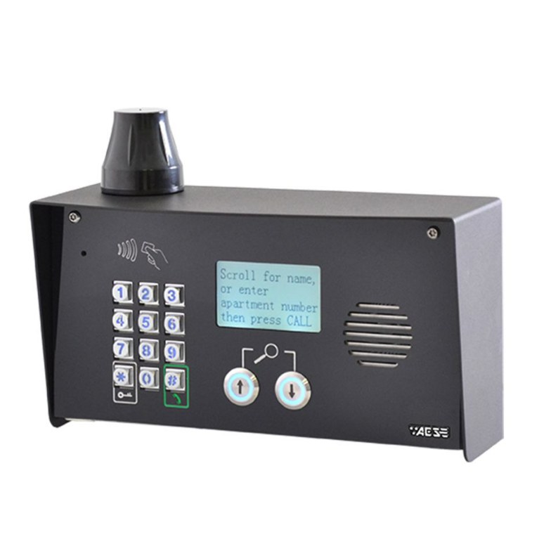 AES | Multicom Classic 4G Cellular Directory Intercom | Modular Pedestal with Keypad and Prox Reader