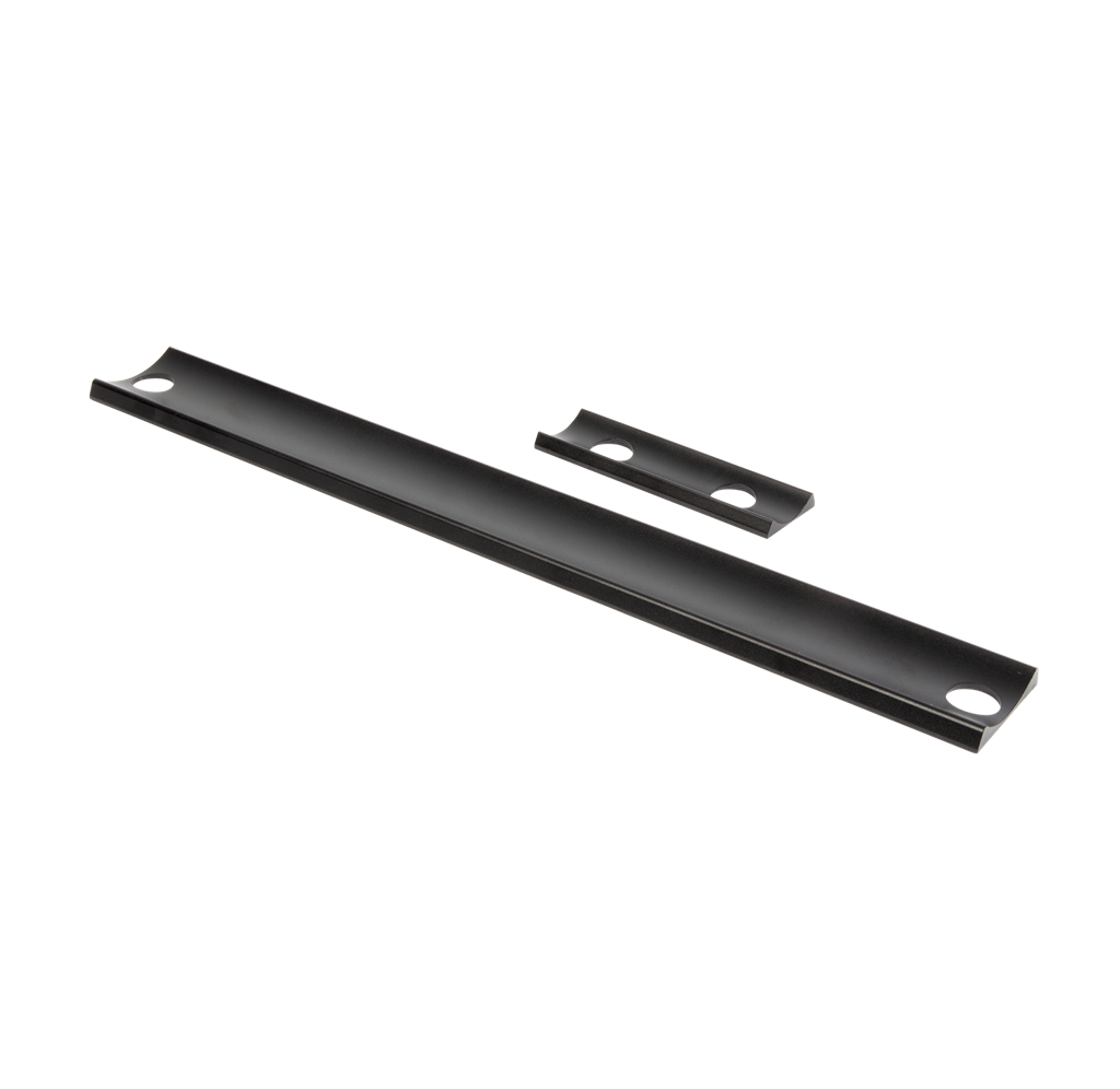 Locinox black anodised aluminium adaptor plate for the Lion gate closer