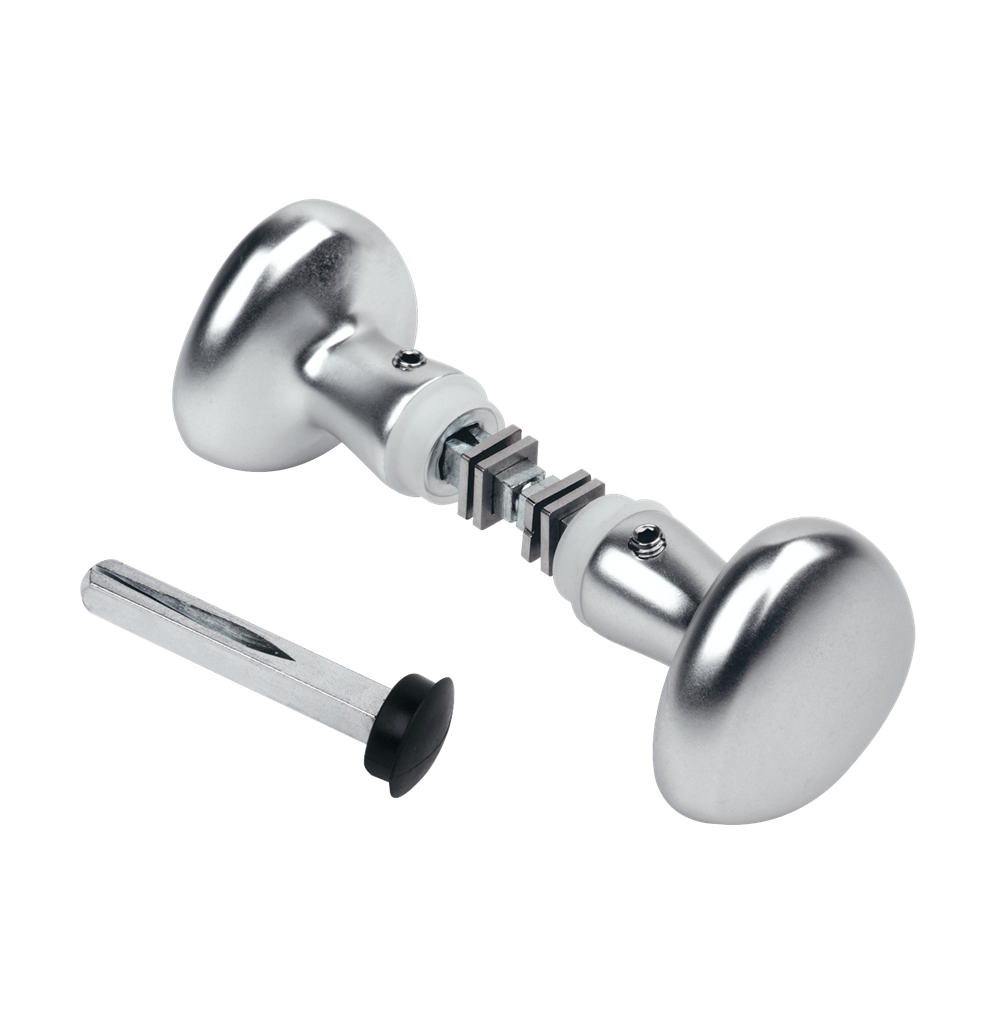 Locinox aluminium round knob blocking set 3006KR
