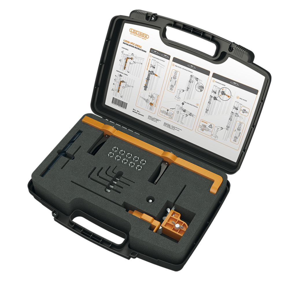 Locinox Lion-VTC Drill assembly and drill jig