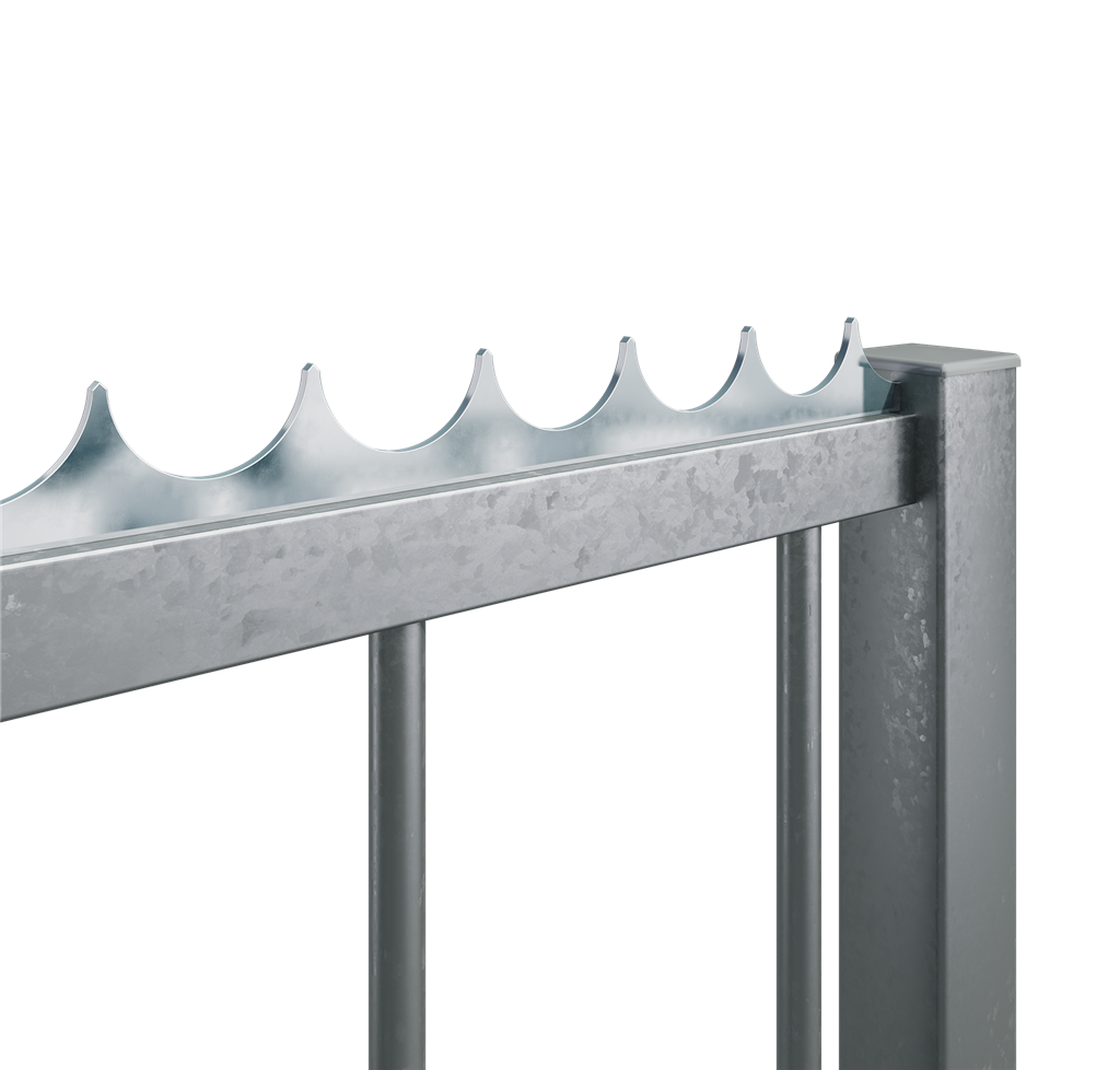 Locinox electro-galvanised security strip to weld on