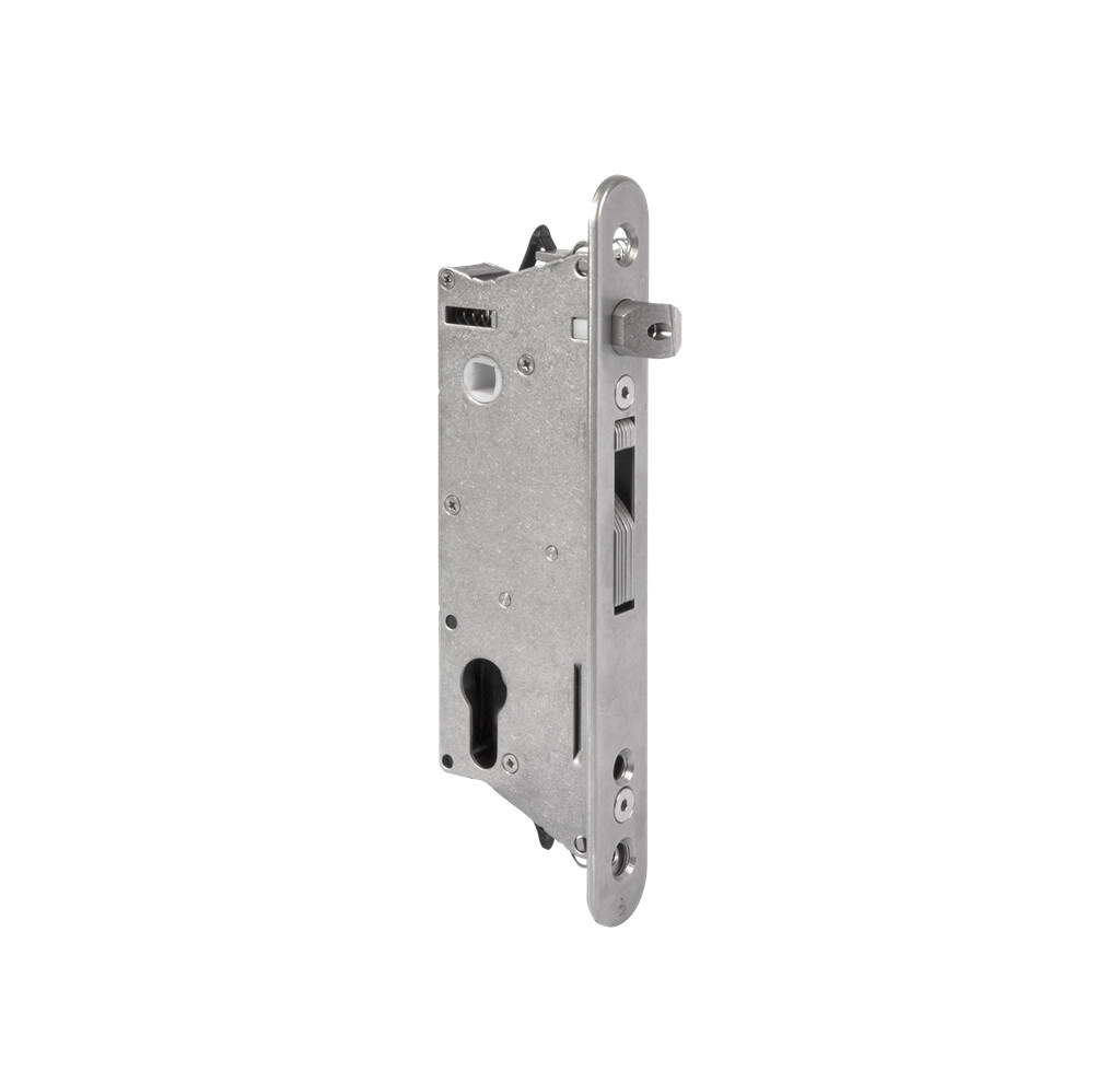 SIXTYLOCK insert lock on a gate with handle