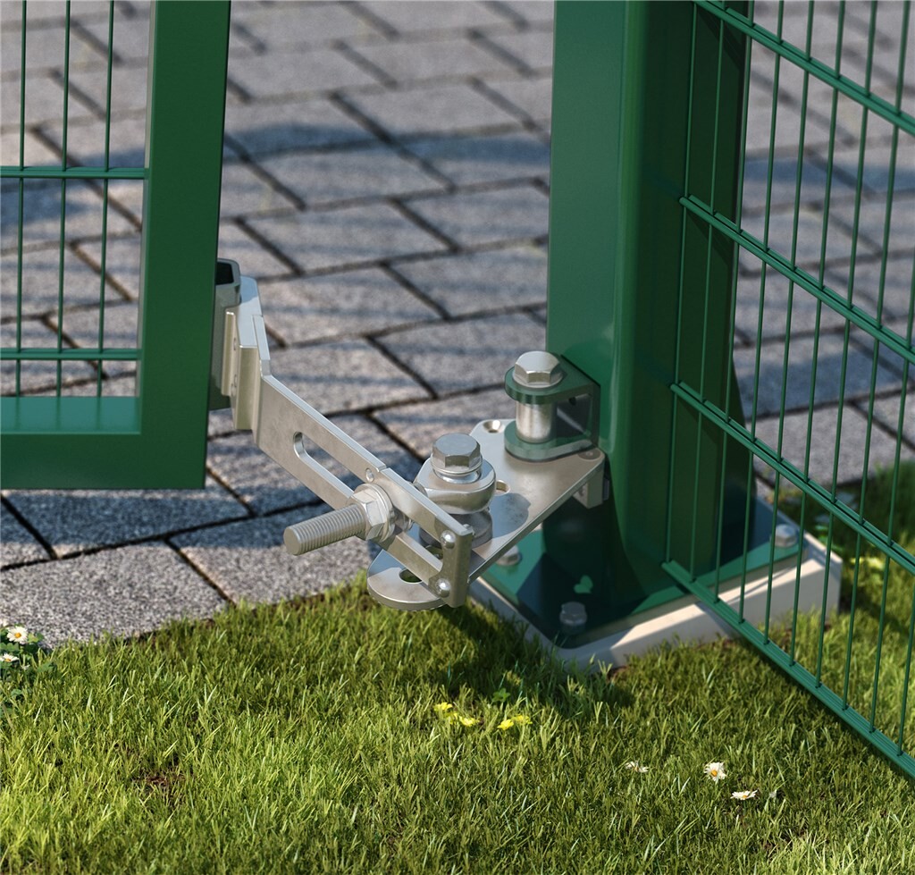 Locinox 180° hinge set for ascending slopes, view 3