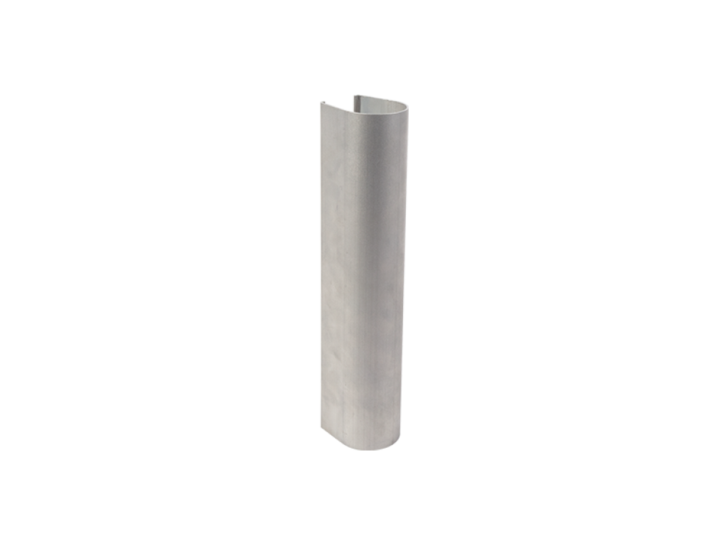 Uncoated aluminum shell for Lion gate closer