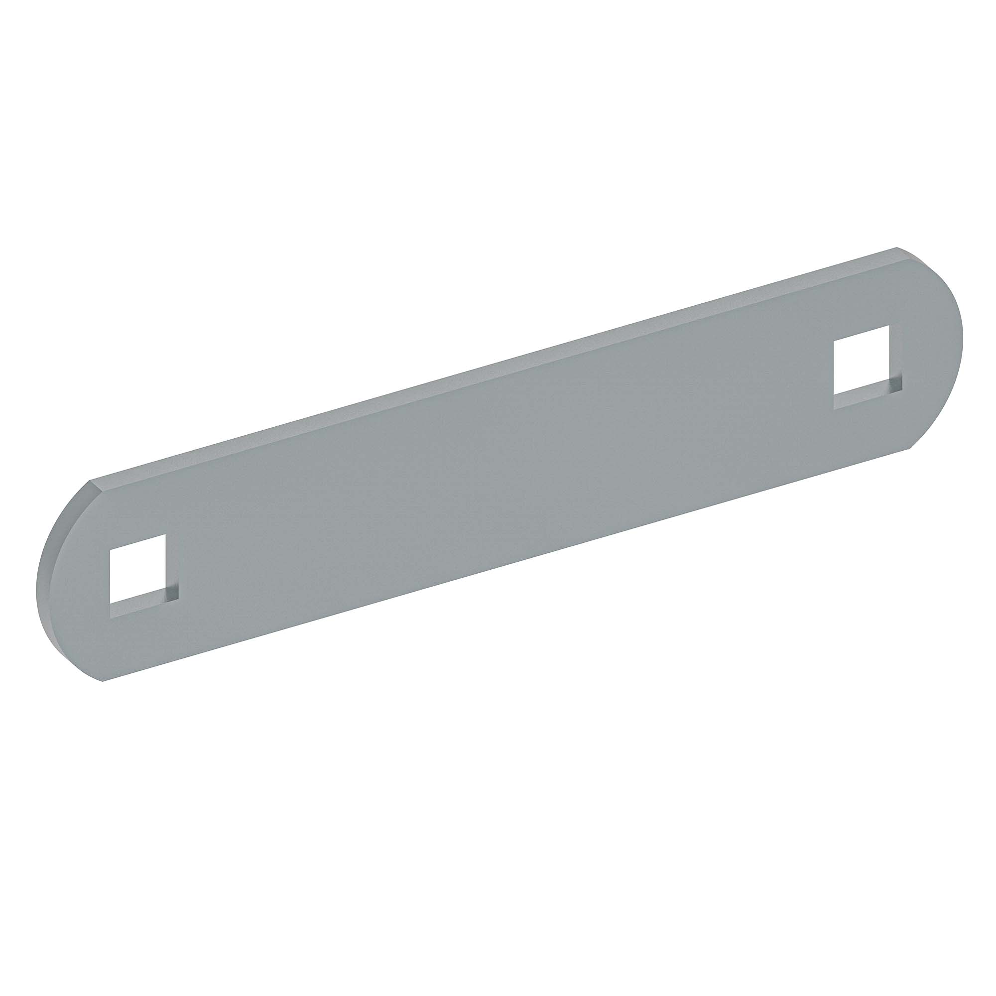 Strip for a security fence U-bracket, view 6