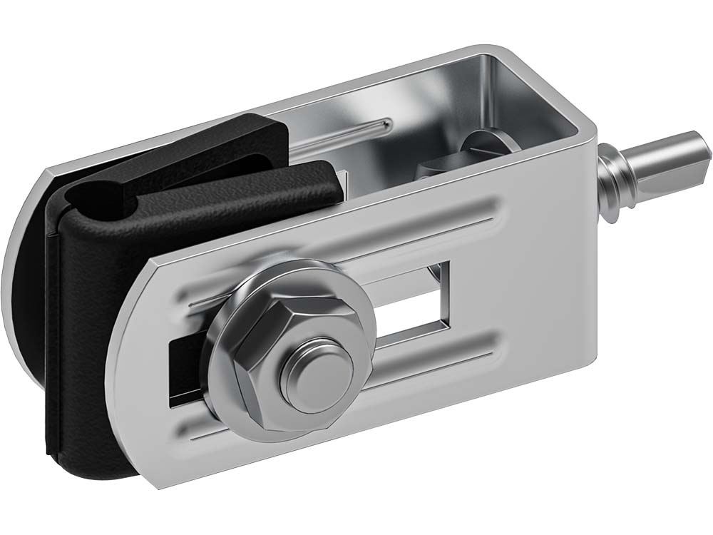 Gate connector, hot-dip galvanised